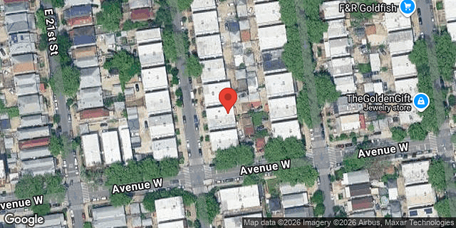 Aerial map of 2285 EAST 22 STREET, Brooklyn