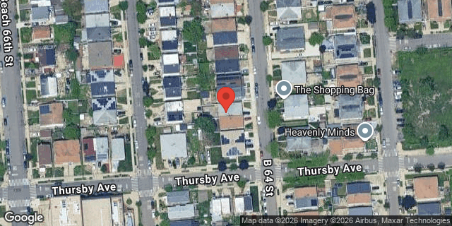 Aerial map of 511 BEACH 64 STREET, Queens