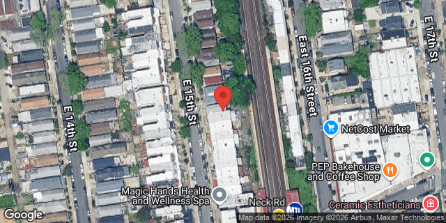 Aerial map of 2239 EAST 15 STREET, Brooklyn