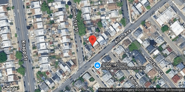 Aerial map of 323 ALLEN AVENUE, Brooklyn