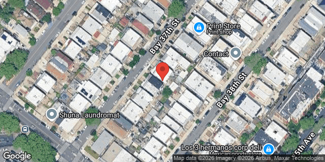 Aerial map of 143 BAY 37 STREET, Brooklyn