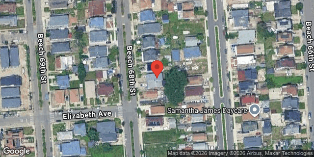 Aerial map of 5-36 BEACH 68 STREET, Queens