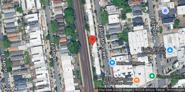 Aerial map of 2238 EAST 16 STREET, Brooklyn