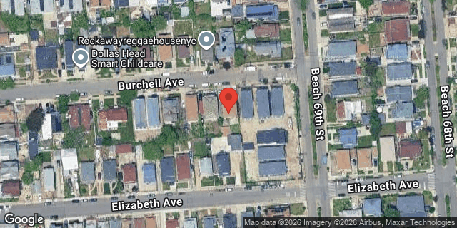 Aerial map of 69-17 BURCHELL AVENUE, Queens