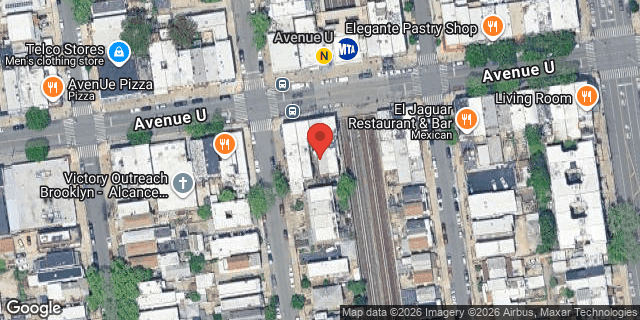 Aerial map of 138 AVENUE U, Brooklyn