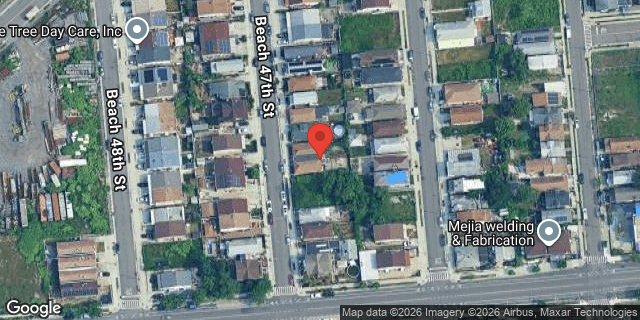 Aerial map of 418 BEACH 47 STREET, Queens