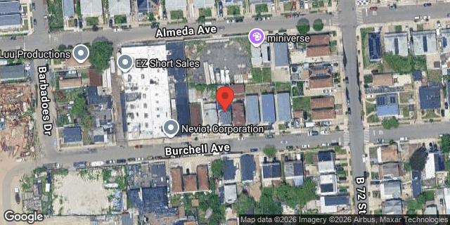 Aerial map of 72-26 BURCHELL AVENUE, Queens