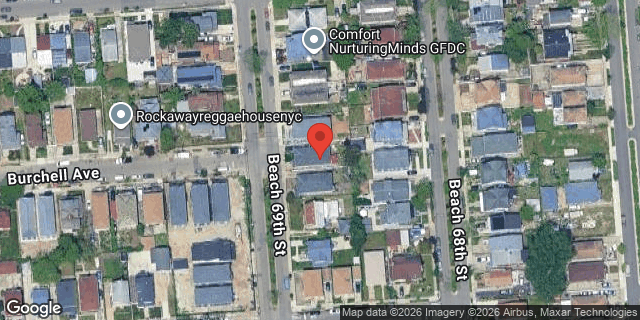 Aerial map of 546 BEACH 69 STREET, Queens