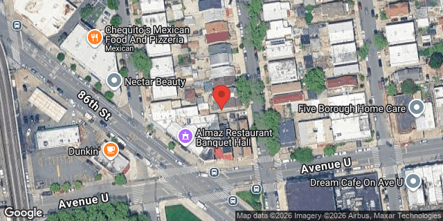 Aerial map of 2078 WEST 12 STREET, Brooklyn