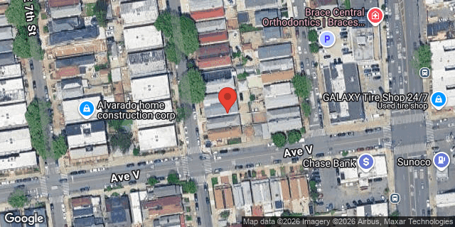 Aerial map of 2177 EAST 8 STREET, Brooklyn
