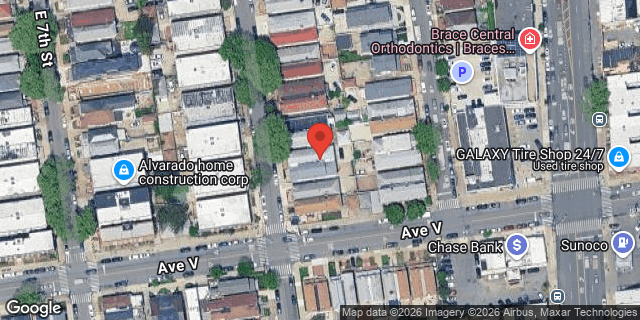 Aerial map of 2175 EAST 8 STREET, Brooklyn