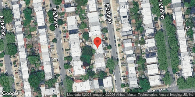 Aerial map of 2270 EAST 28 STREET, Brooklyn