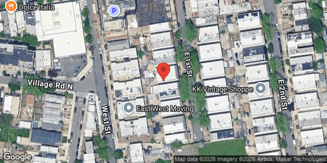 Aerial map of 2132 EAST 1 STREET, Brooklyn