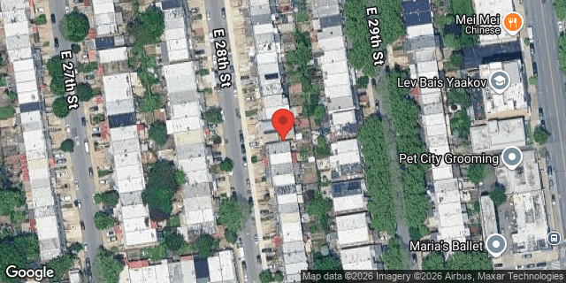 Aerial map of 2265 EAST 28 STREET, Brooklyn
