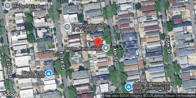 Aerial map of 2198 EAST 4 STREET, Brooklyn