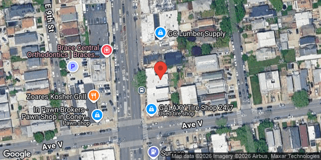Aerial map of 2475 CONEY ISLAND AVENUE, Brooklyn