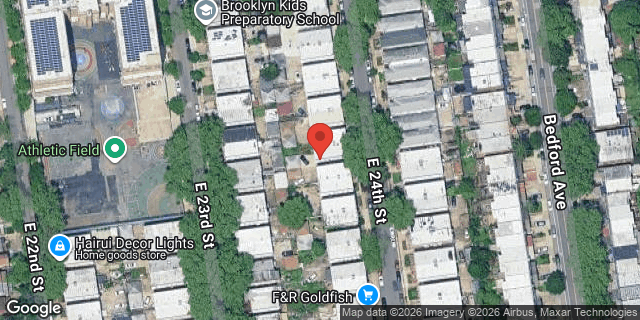 Aerial map of 2240 EAST 24 STREET, Brooklyn