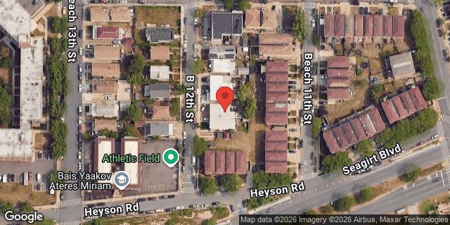 Aerial map of 240 BEACH 12 STREET, Queens