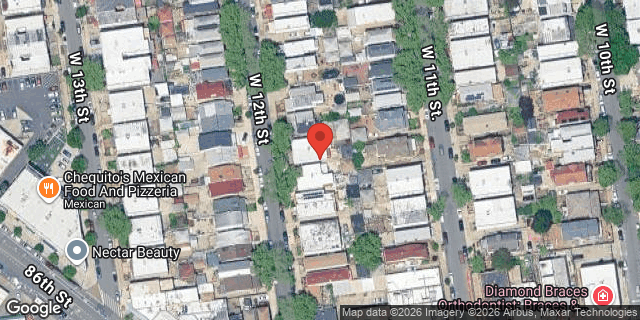 Aerial map of 2055 WEST 12 STREET, Brooklyn