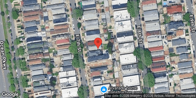 Aerial map of 2199 EAST 7 STREET, Brooklyn