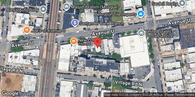 Aerial map of 314 AVENUE U, Brooklyn