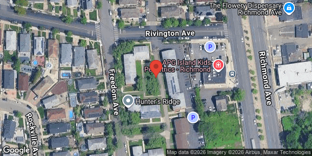 Aerial map of 105 FREEDOM AVENUE, Staten Island