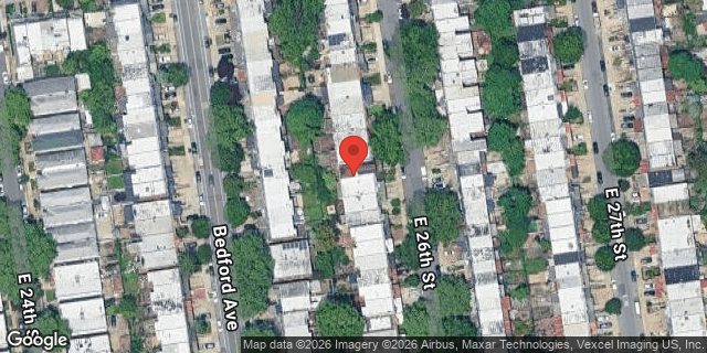 Aerial map of 2236 EAST 26 STREET, Brooklyn