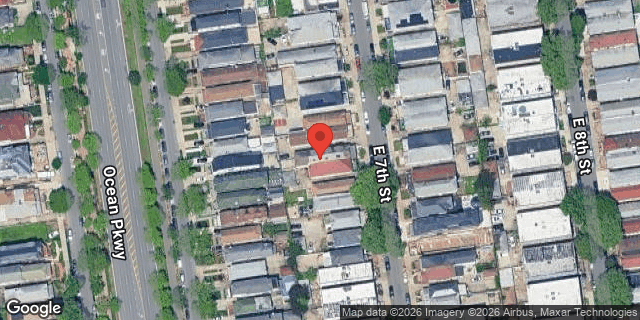 Aerial map of 2190 EAST 7 STREET, Brooklyn