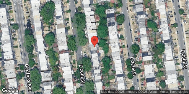 Aerial map of 2233 EAST 26 STREET, Brooklyn