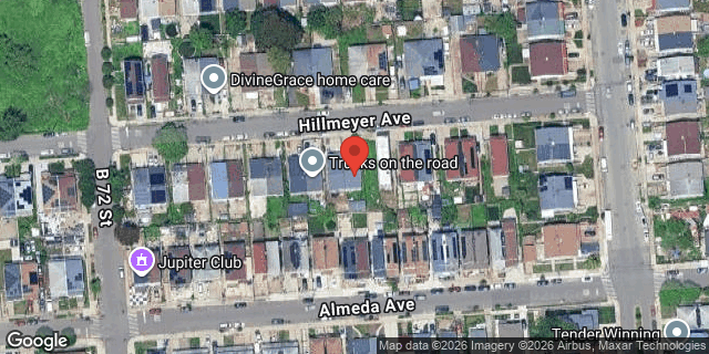 Aerial map of 69-33 HILLMEYER AVENUE, Queens