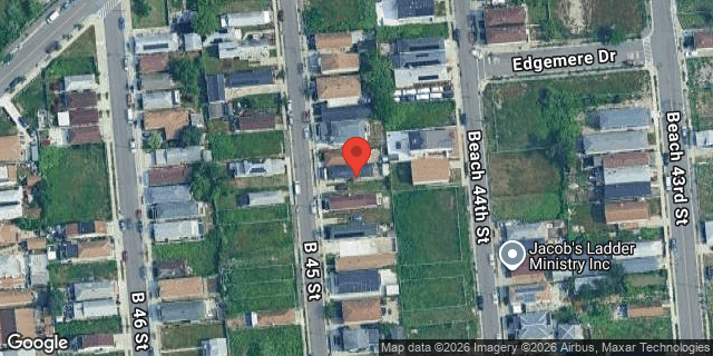 Aerial map of 460 BEACH 45 STREET, Queens