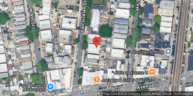 Aerial map of 279 VAN SICKLEN STREET, Brooklyn