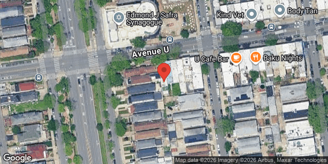 Aerial map of 618 AVENUE U, Brooklyn