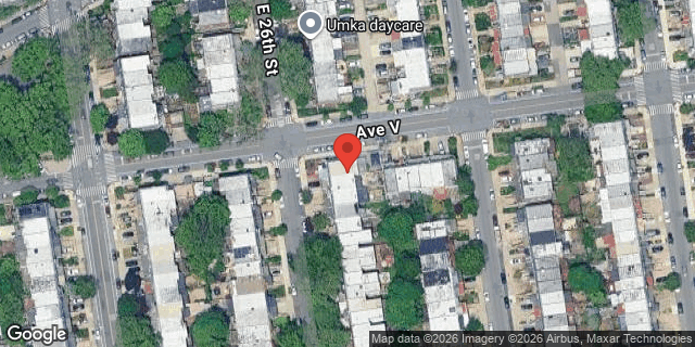 Aerial map of 2201 EAST 26 STREET, Brooklyn