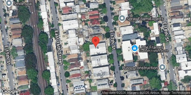 Aerial map of 2146 EAST 17 STREET, Brooklyn