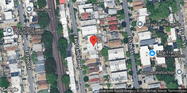 Aerial map of 2139 EAST 16TH STREET, Brooklyn