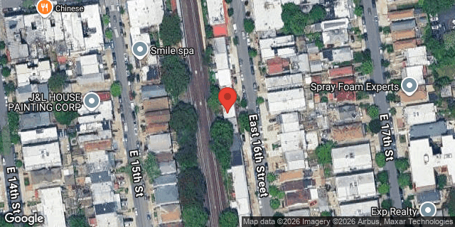 Aerial map of 2132 EAST 16 STREET, Brooklyn