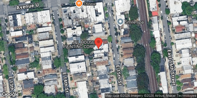 Aerial map of 2126 EAST 15 STREET, Brooklyn