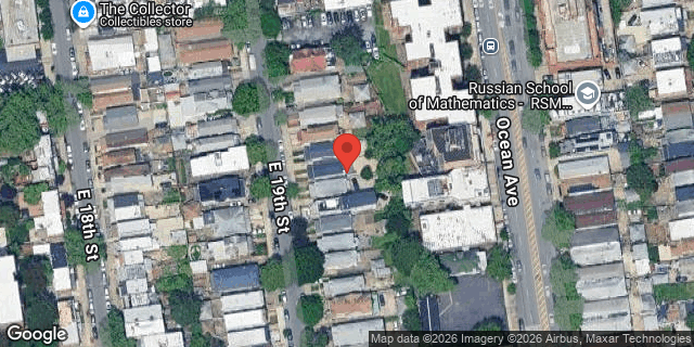 Aerial map of 2139 EAST 19 STREET, Brooklyn