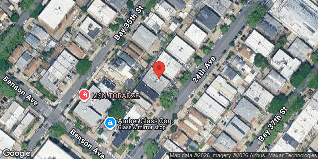 Aerial map of 8656 24 AVENUE, Brooklyn