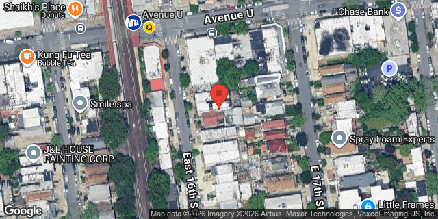 Aerial map of 2119 EAST 16 STREET, Brooklyn