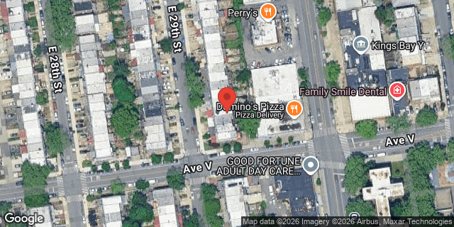 Aerial map of 2177 EAST 29 STREET, Brooklyn