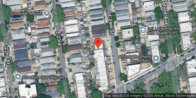 Aerial map of 2146 EAST 24 STREET, Brooklyn