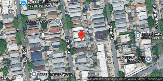 Aerial map of 2137 EAST 23 STREET, Brooklyn