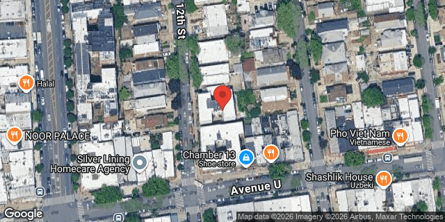 Aerial map of 2069 EAST 12 STREET, Brooklyn
