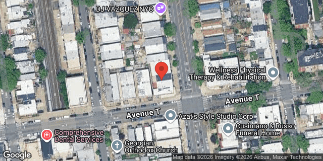 Aerial map of 1990 WEST 6 STREET, Brooklyn