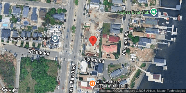Aerial map of EAST 20TH ROAD, Queens