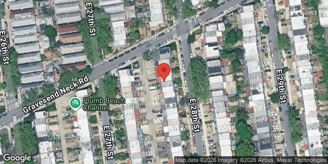 Aerial map of 2146 EAST 28 STREET, Brooklyn