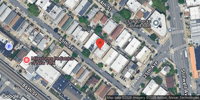 Aerial map of 2459 85 STREET, Brooklyn