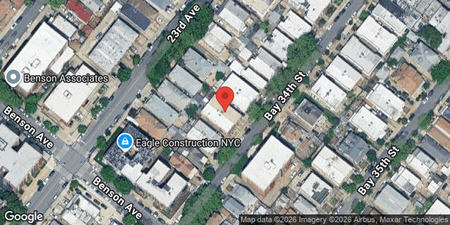 Aerial map of 56 BAY 34 STREET, Brooklyn